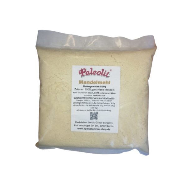 Paleolit Mandelmehl (gemahlene Mandeln) 500g nicht entölt 