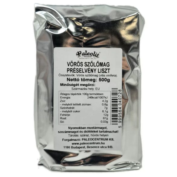 Paleolit Traubenkernmehl 500g OPC fein gemahlen, teilentölt 