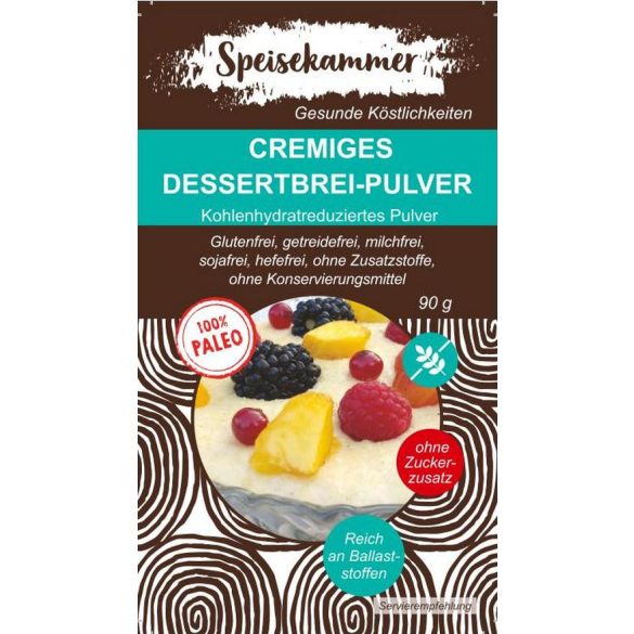 Speisekammer Cremiges Dessertbrei-Pulver Grieß 90g  (paleo, glutenfrei, maisfrei, sojafrei, kohlenhydratreduziert)