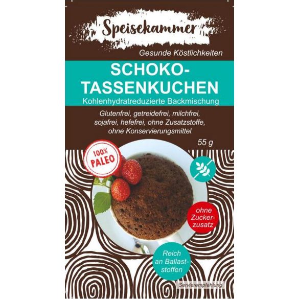 Speisekammer Schoko-Tassenkuchen Backmischung 55 G (Paleo, glutenfrei, maisfrei, sojafrei, kohlenhydratreduziert)