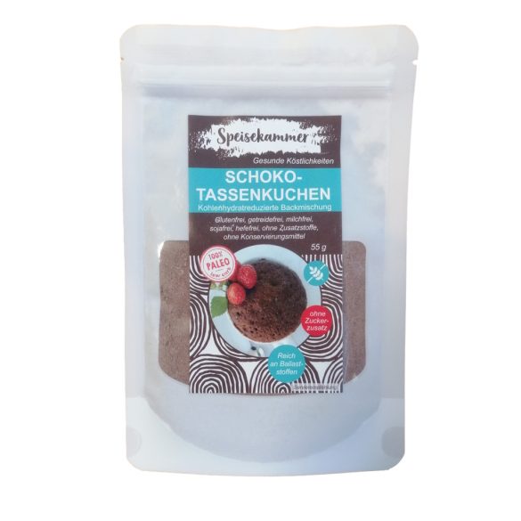 Speisekammer Schoko-Tassenkuchen Backmischung 55g (Paleo, glutenfrei, maisfrei, sojafrei, kohlenhydratreduziert)