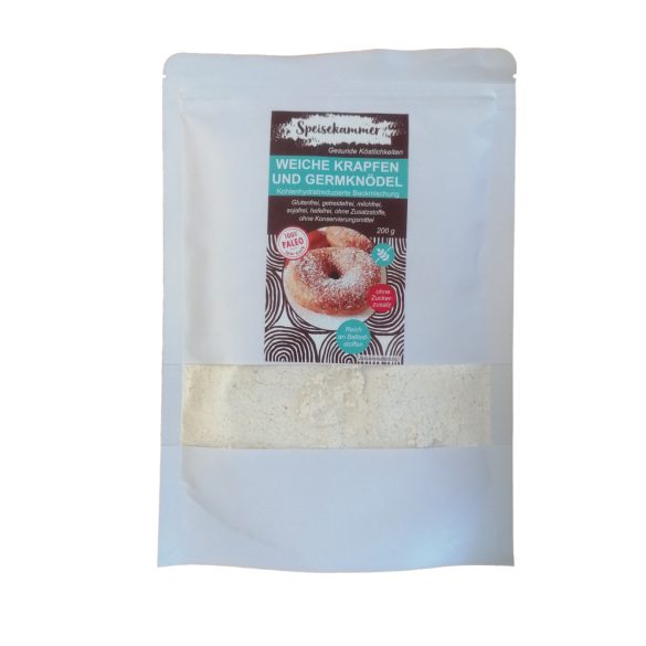 Speisekammer Weiche Krapfen Germknödel Berliner Backmischung 200g (paleo, glutenfrei, maisfrei, sojafrei, kohlenhydratreduziert)