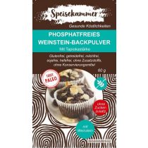   Speisekammer Phosphatfreies Weinstein-Backpulver 60 G (Paleo, glutenfrei, maisfrei, sojafrei, kohlenhydratreduziert)