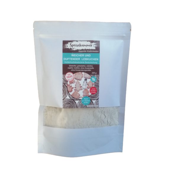 Speisekammer Backmischung für weichen und duftenden Lebkuchen 200g (paleo, glutenfrei, maisfrei, sojafrei, kohlenhydratreduziert)