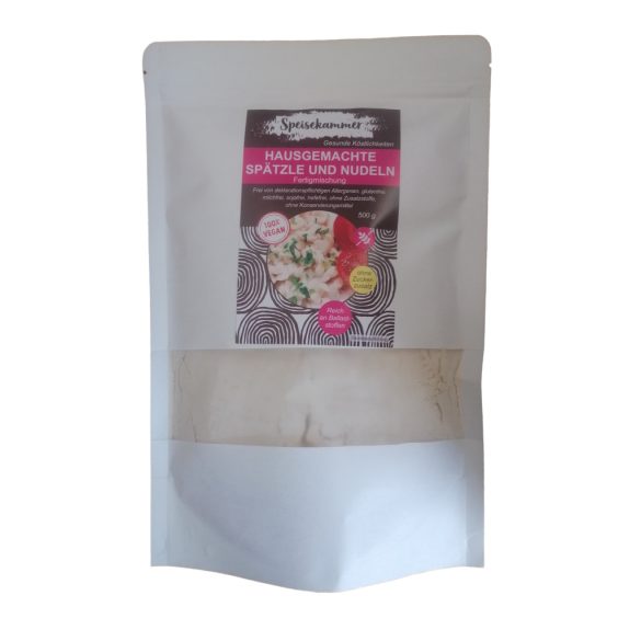 Speisekammer Fertigmischung für Vegane Hausgemachte Spätzle und Nudeln 500g (glutenfrei, sojafrei) 