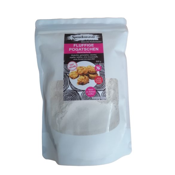 Speisekammer Backmischung Fluffige Vegane Pogatschen Salzgebäck MHD:25.02.25(glutenfrei, sojafrei, maisfrei) 500g 