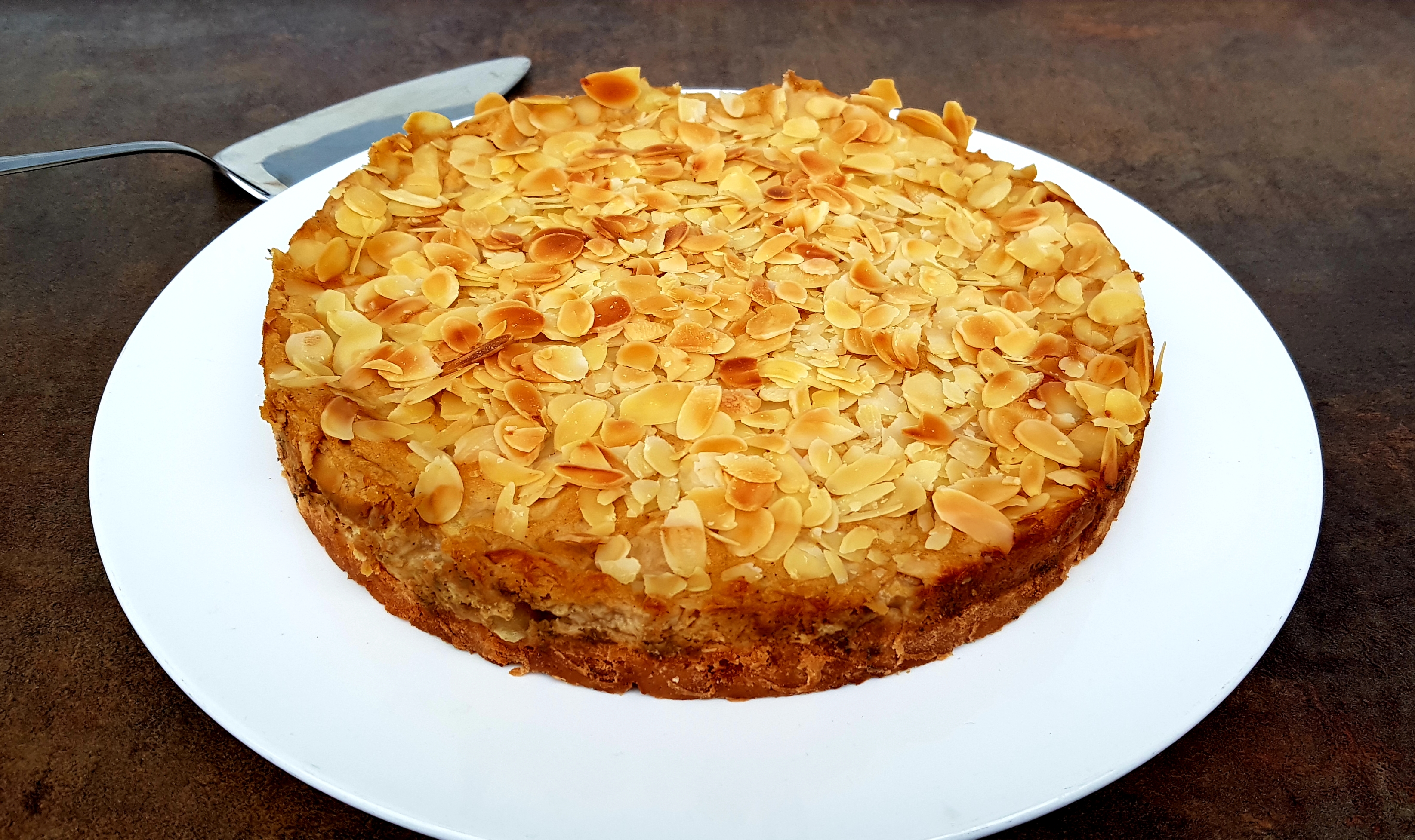 Super saftiger glutenfreier Apfelkuchen mit Pudding - Speise